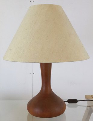 Mid-Century Teak Wooden Table Lamp-FYZ-1706165