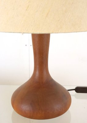 Mid-Century Teak Wooden Table Lamp-FYZ-1706165