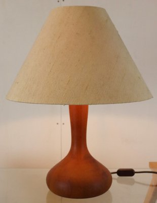 Mid-Century Teak Wooden Table Lamp-FYZ-1706165