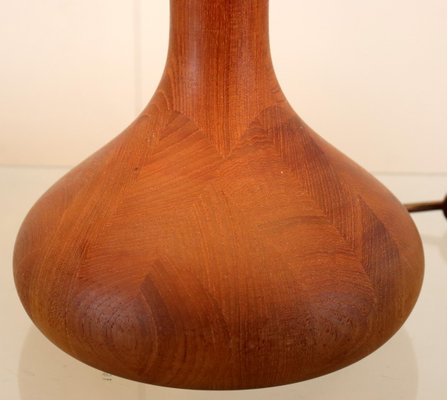 Mid-Century Teak Wooden Table Lamp-FYZ-1706165