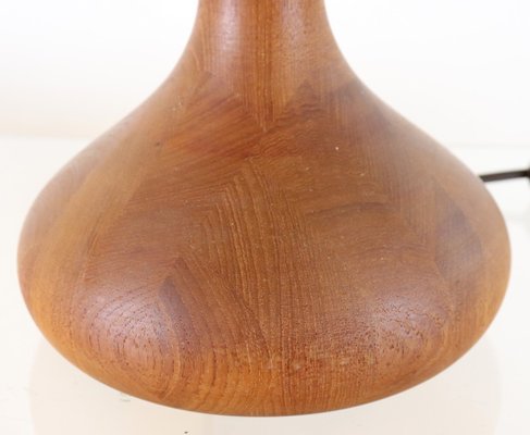 Mid-Century Teak Wooden Table Lamp-FYZ-1706165