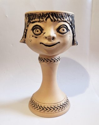 Mid-Century Terracotta Bubikopf Vase or Flower Pot from Dümler & Breiden, Germany, 1960s-PBW-1811866