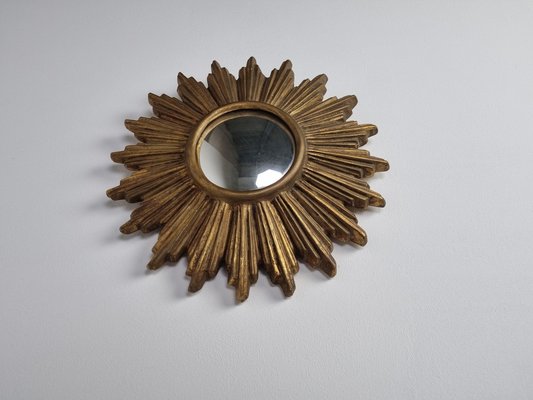 Mid-Century Terracotta Sunburst Mirror, 1960s-IRH-1313530