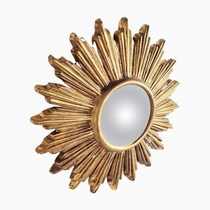 Mid-Century Terracotta Sunburst Mirror, 1960s-IRH-1313530