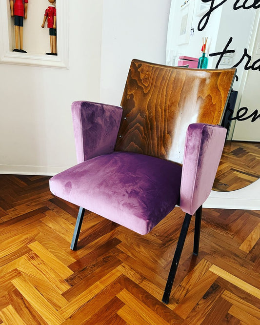 Mid- Century Theatre Armchair, 1950s