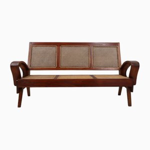 Mid-Century Three-Seater Sofa Bench in Teak, 1950s-ZQ-1770606