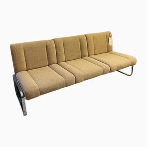 Mid-Century Three-Seater Sofa in Chrome Frame, 1970s-RZY-1808044