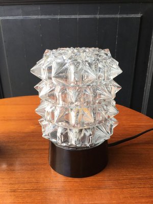 Mid-Century Transparent Glass Table Lamps, Set of 2-GGK-777850