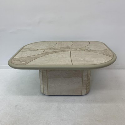 Mid-Century Travertine Coffee Table, 1970s-BGP-991932