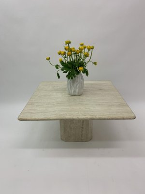 Mid-Century Travertine Coffee Table, 1970s-BGP-733130