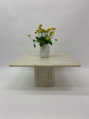 Mid-Century Travertine Coffee Table, 1970s-BGP-733130