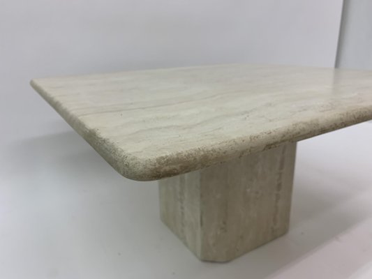 Mid-Century Travertine Coffee Table, 1970s-BGP-733130