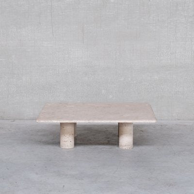 Mid-Century Travertine Table by Angelo Mangiarotti for Up & Up-JRP-1178463