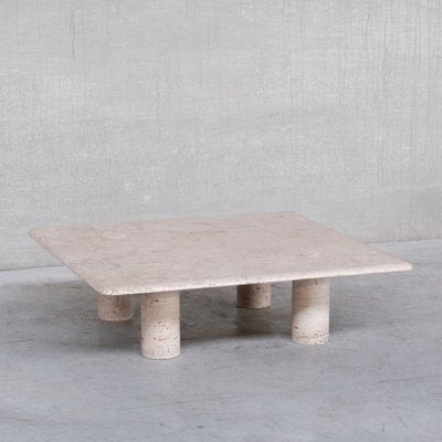 Mid-Century Travertine Table by Angelo Mangiarotti for Up & Up-JRP-1178463