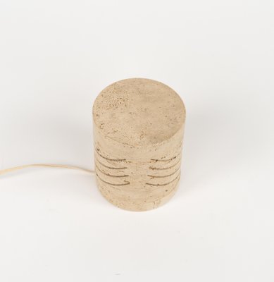 Mid-Century Travertine Table Lamp attributed to Giuliano Cesari for Sormani, Italy, 1970s-LYQ-1813207