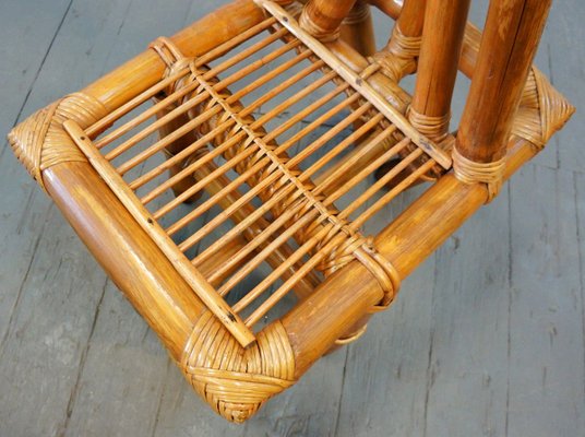 Mid-Century Triangle Bamboo Chair, 1950s-QFD-885508