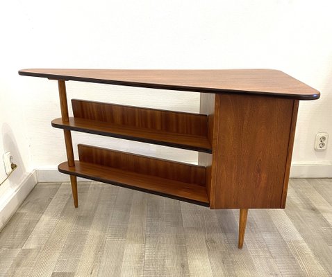 Mid-Century Triangular Desk with Drawers, 1960s-CBP-1755887