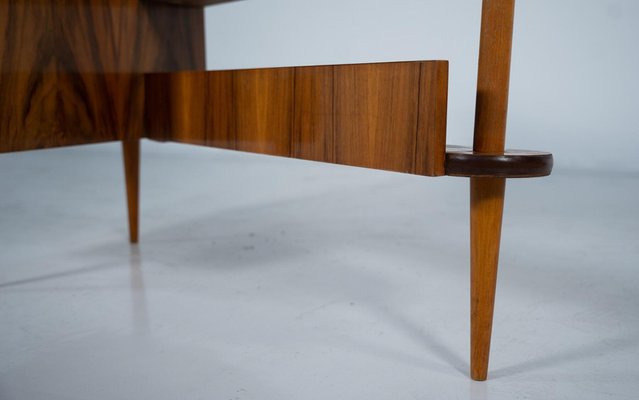 Mid-Century Triangular Desk with Drawers, 1960s-FGA-2042654