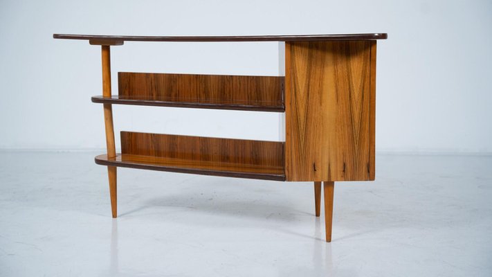 Mid-Century Triangular Desk with Drawers, 1960s-FGA-2042654