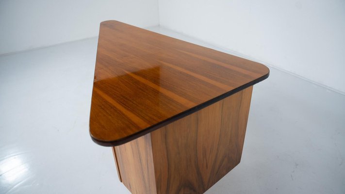 Mid-Century Triangular Desk with Drawers, 1960s-FGA-2042654