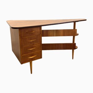 Mid-Century Triangular Desk with Drawers, 1960s-CBP-1755887