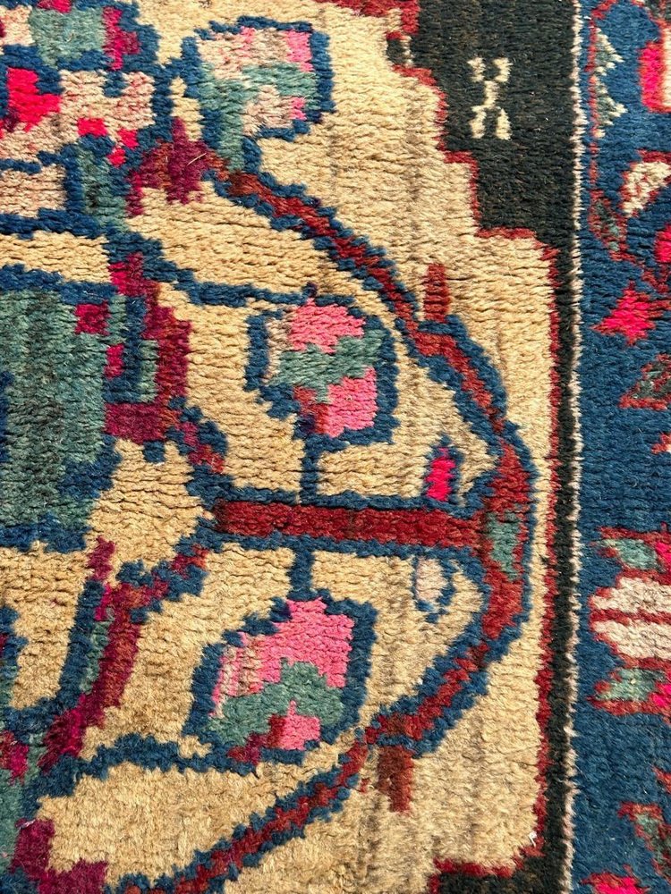 Mid-Century Tribal Afshar Bag Face Rug, 1940s