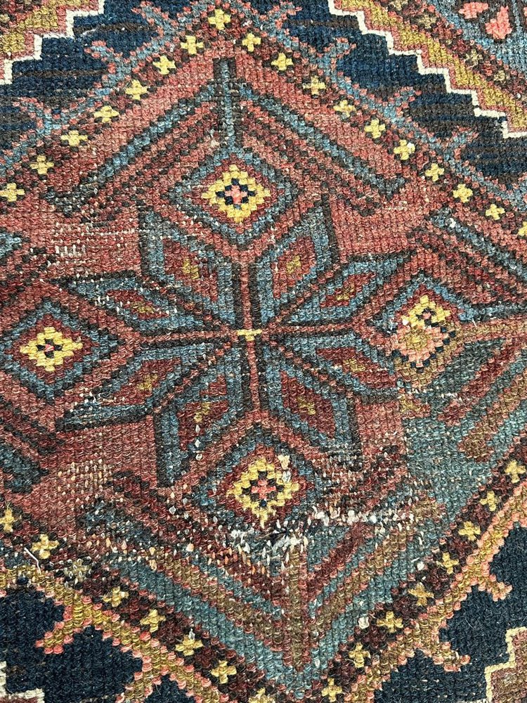 Mid-Century Tribal Kurdish Rug, 1940s