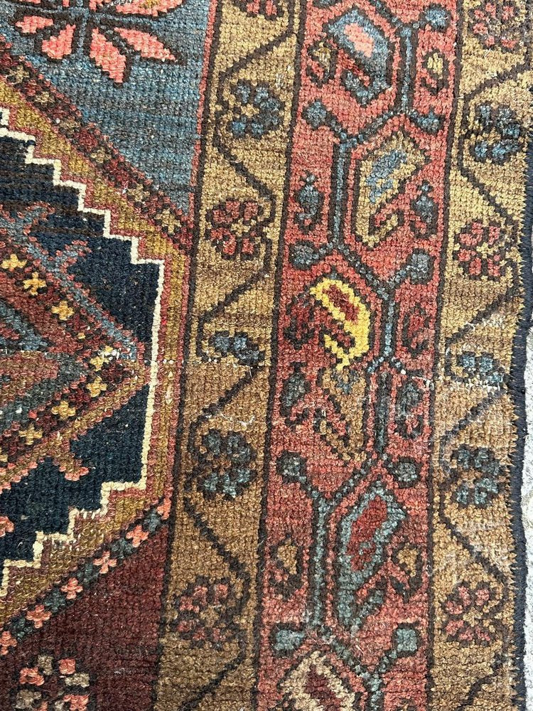 Mid-Century Tribal Kurdish Rug, 1940s