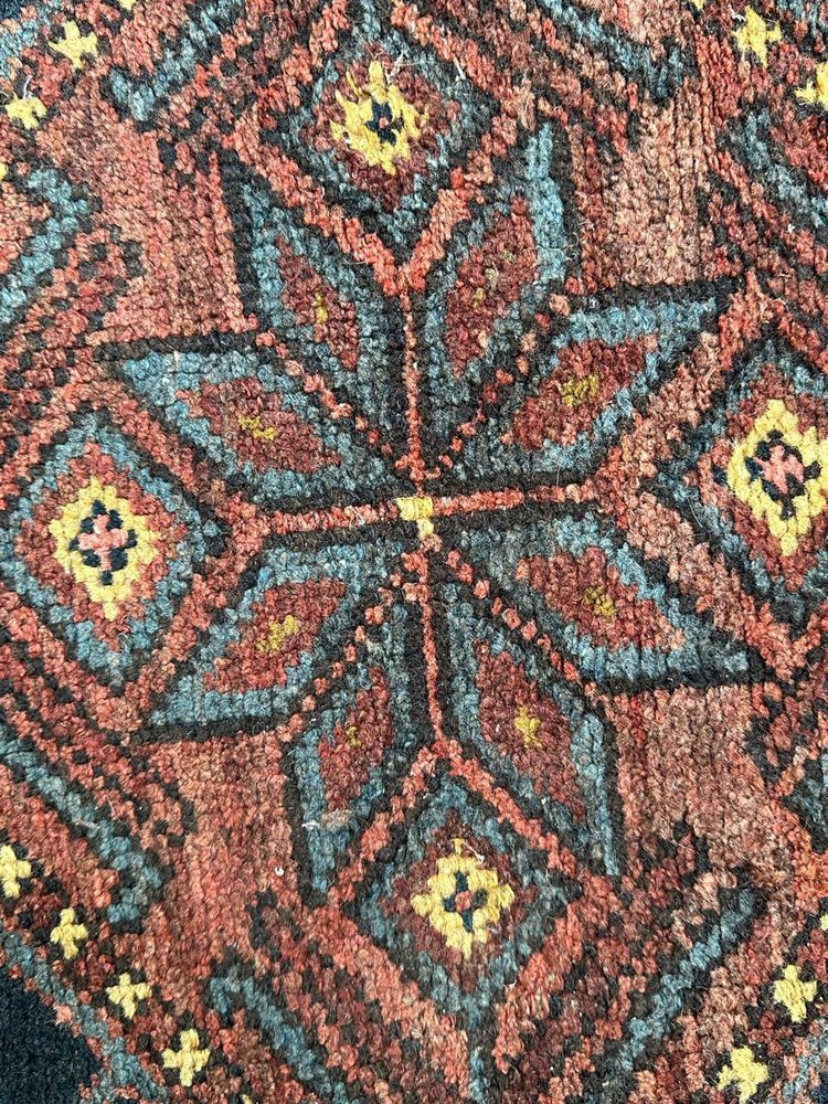 Mid-Century Tribal Kurdish Rug, 1940s