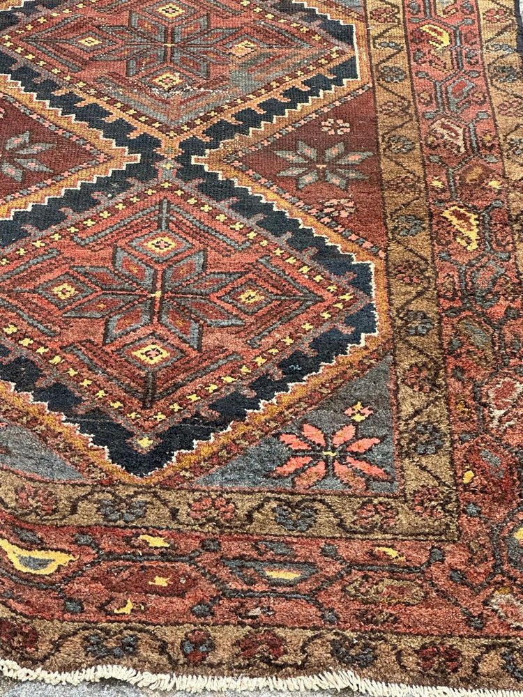 Mid-Century Tribal Kurdish Rug, 1940s