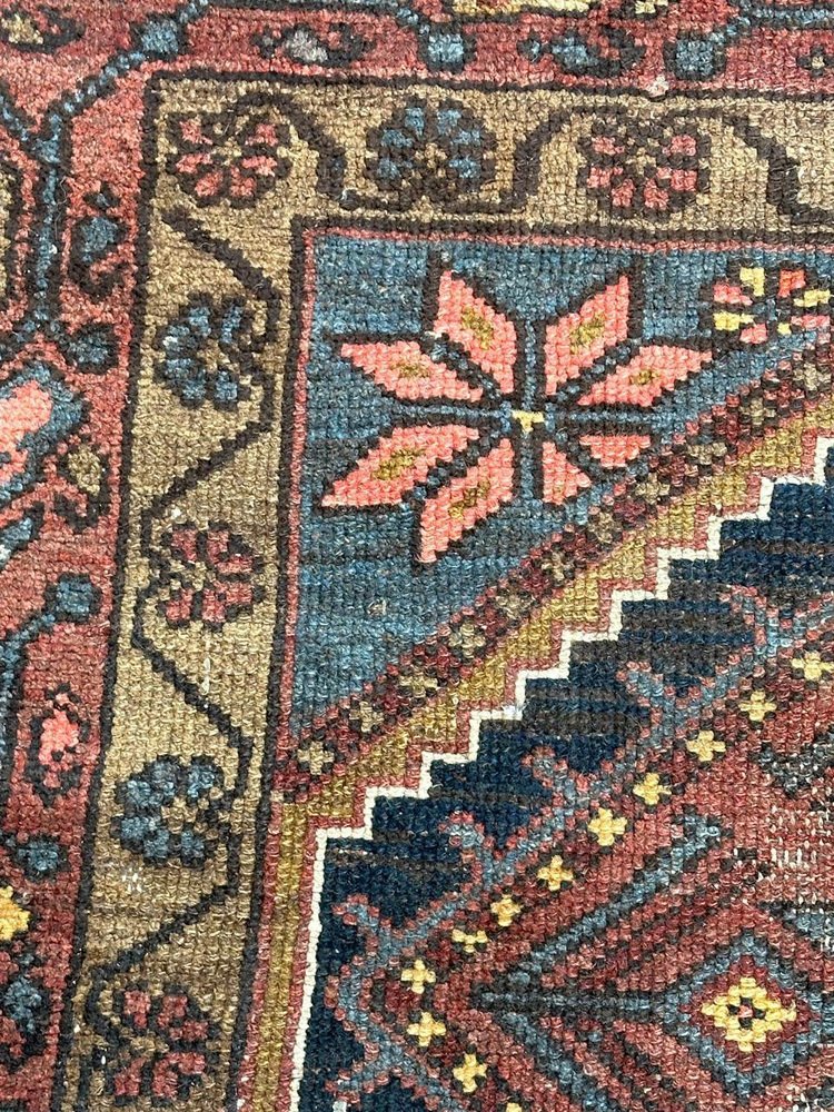 Mid-Century Tribal Kurdish Rug, 1940s