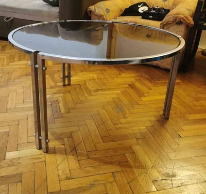 Mid-Century Tubular Chrome Coffee Table, 1960s-OXJ-1764736