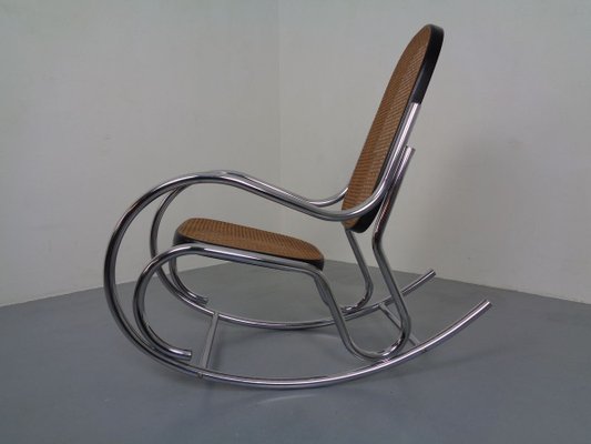 Mid-Century Tubular Steel & Mesh Rocking Chair, 1960s-RDW-909164