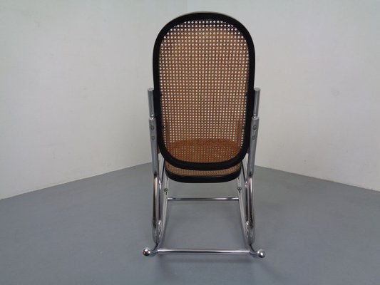 Mid-Century Tubular Steel & Mesh Rocking Chair, 1960s-RDW-909164