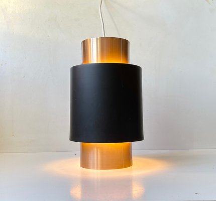 Mid-Century Tunic Copper Pendant Lamp by Jo Hammerborg for Fog & Mørup, 1960s-LCR-1320000