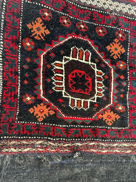 Mid-Century Turkmen Chuval Rug, 1940s