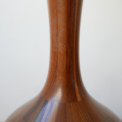 Mid-Century Turned Wood Vase by Maurice Bonami-JRP-702557