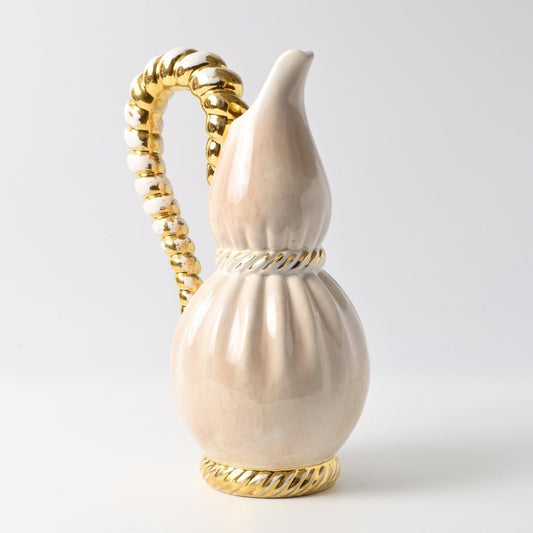 Mid-Century Twisted Handle Vase from Alexandre De Wemmel, 1950s