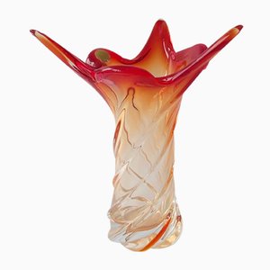 Mid-Century Twisted Murano Glass Vase, 1960s-BMM-1016548