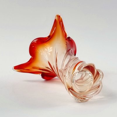 Mid-Century Twisted Murano Glass Vase attributed to Flavio Poli for Seguso, Italy, 1960s-BMM-1622325