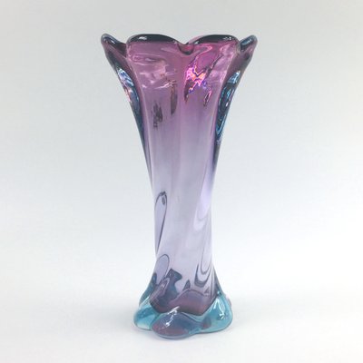 Mid-Century Twisted Murano Glass Vase from Made Murano Glass, 1960s-BMM-969956