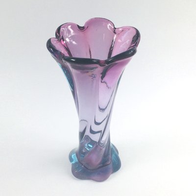 Mid-Century Twisted Murano Glass Vase from Made Murano Glass, 1960s-BMM-969956