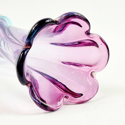 Mid-Century Twisted Murano Glass Vase, Italy, 1960s-BMM-1795766