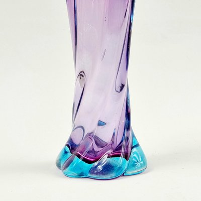 Mid-Century Twisted Murano Glass Vase, Italy, 1960s-BMM-1795766