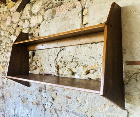 Mid-Century Two-Tier, Wall Mount Shelf-OJT-1722368