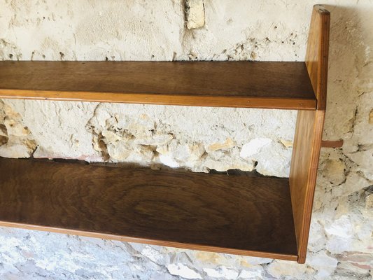 Mid-Century Two-Tier, Wall Mount Shelf-OJT-1722368