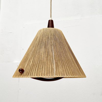 Mid-Century Type 324 Teak Pendant Lamp from Temde, 1960s-UAH-1720889