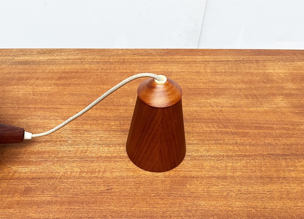 Mid-Century Type 324 Teak Pendant Lamp from Temde, 1960s