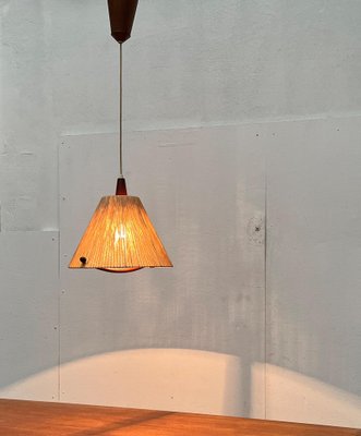 Mid-Century Type 324 Teak Pendant Lamp from Temde, 1960s-UAH-1720889