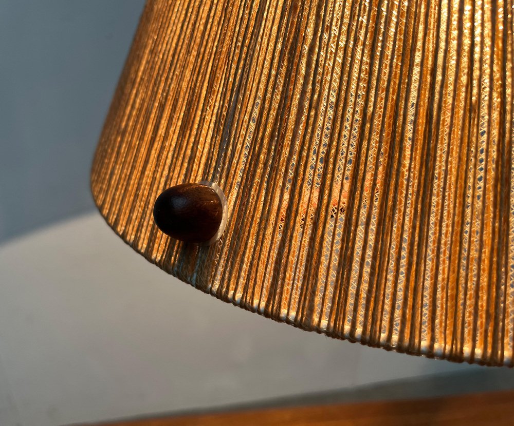 Mid-Century Type 324 Teak Pendant Lamp from Temde, 1960s